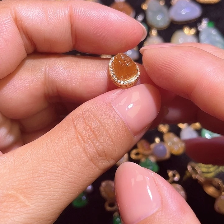 翡翠银S925镶嵌颈饰