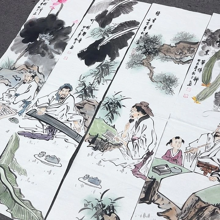 国画无毛和被绒毛或被绒毛