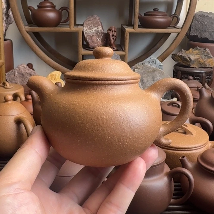 茶壶紫砂莲子230cc台西梨皮老段