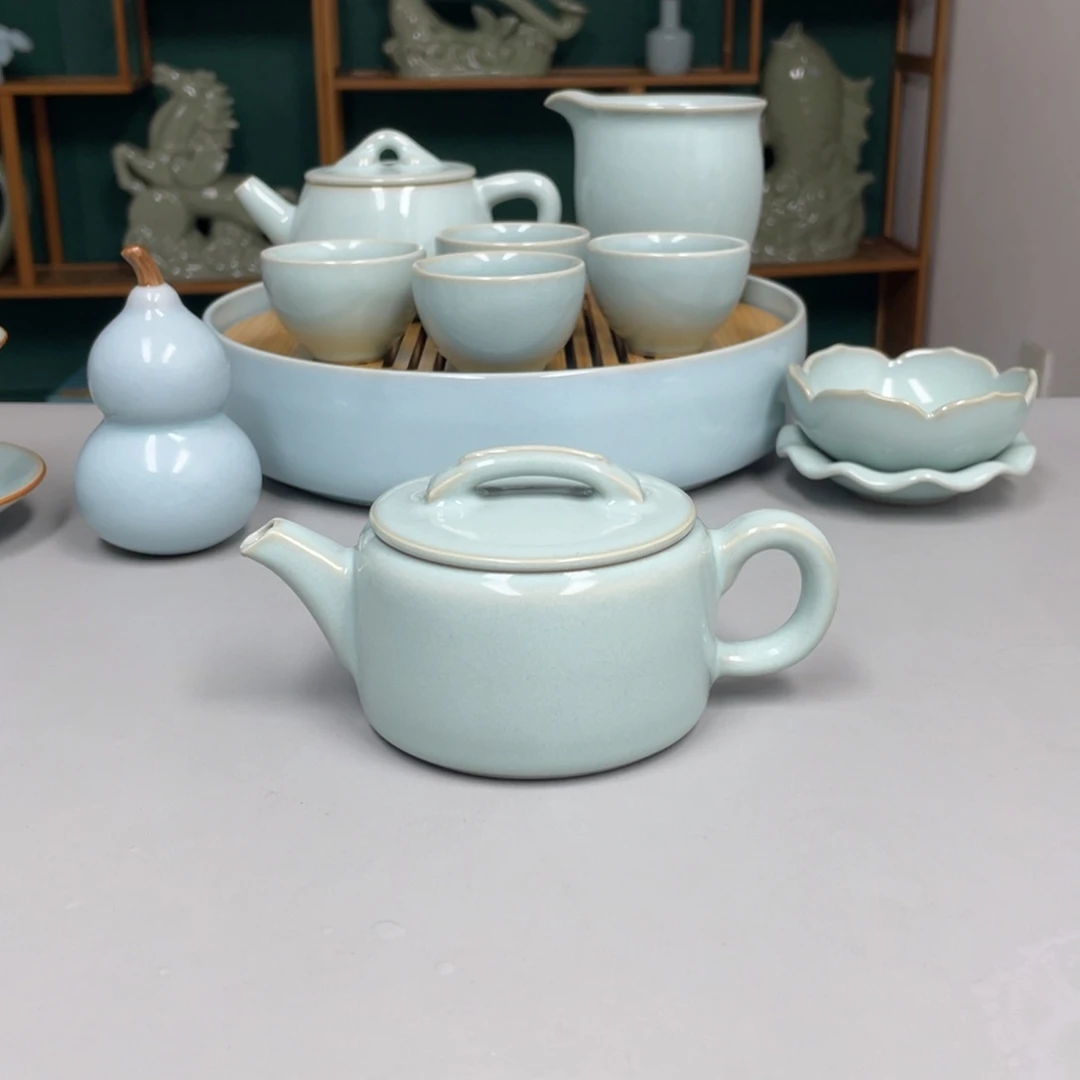 瓷赵琳老师汉瓦壶带礼盒