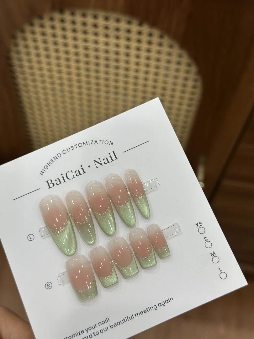 白菜家抹茶手工穿戴甲