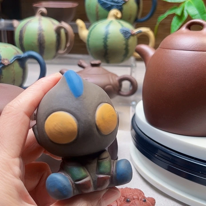 紫砂茶壶木**缘奥特曼茶宠