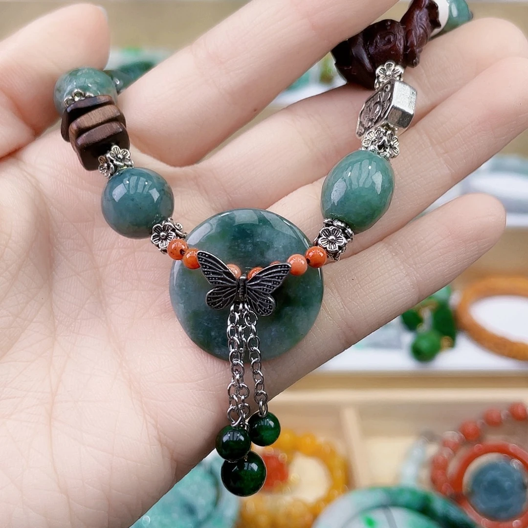 翡翠未镶嵌手链手链