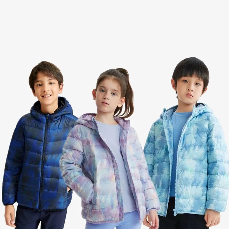 新款儿童羽绒服轻薄款中大童男孩女孩洋气百搭运动保暖服秋冬外套