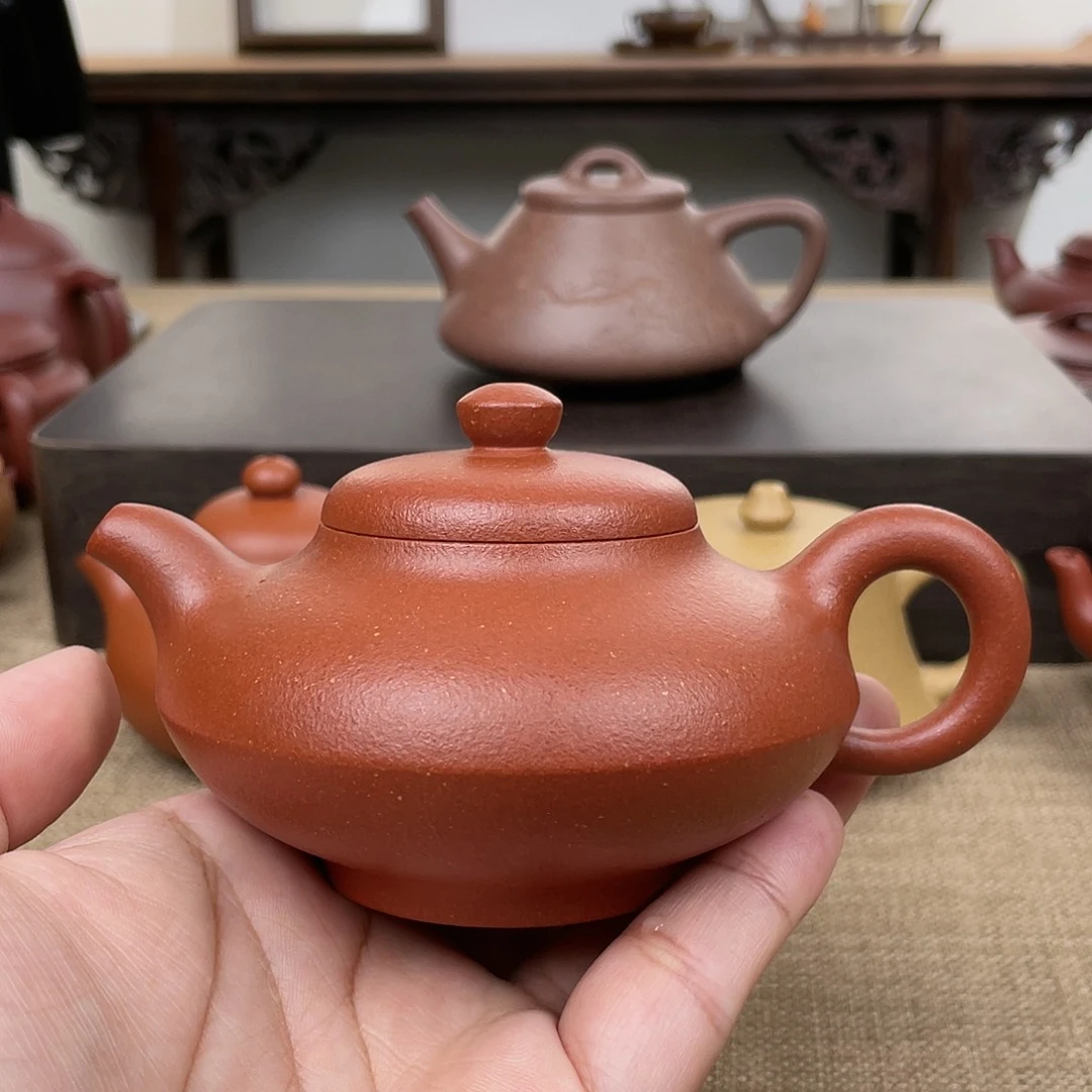 茶壶紫砂合欢 180cc 宝山红降坡
