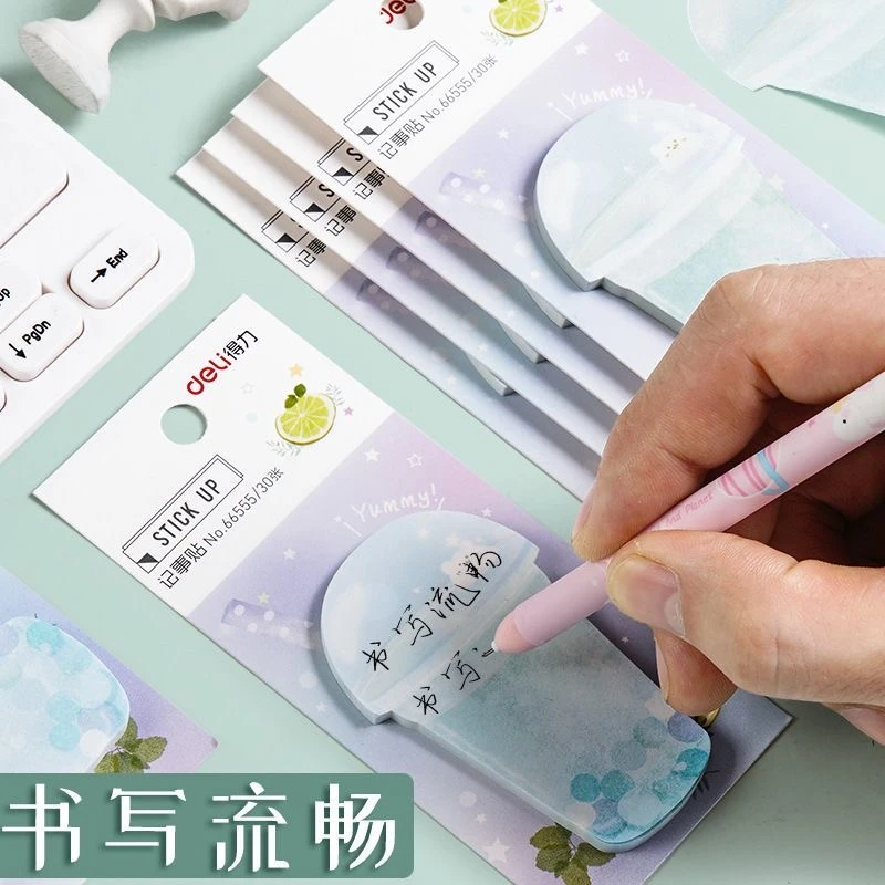 创意可爱动物造型荧光记事贴可撕可写留言便利贴