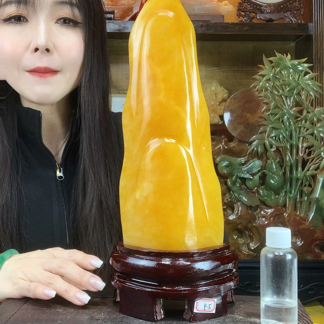 用***9石材古青石手把件