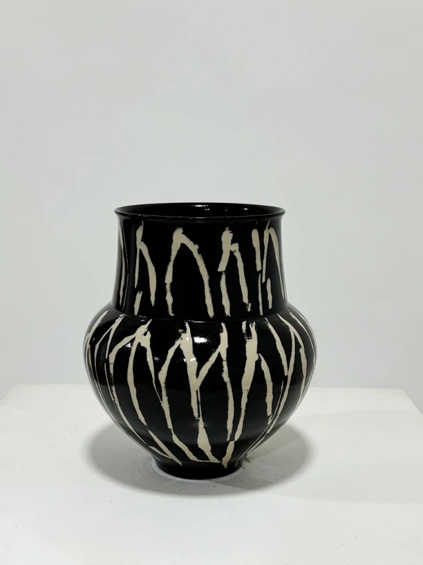 黑豹纹精致台面水培花瓶