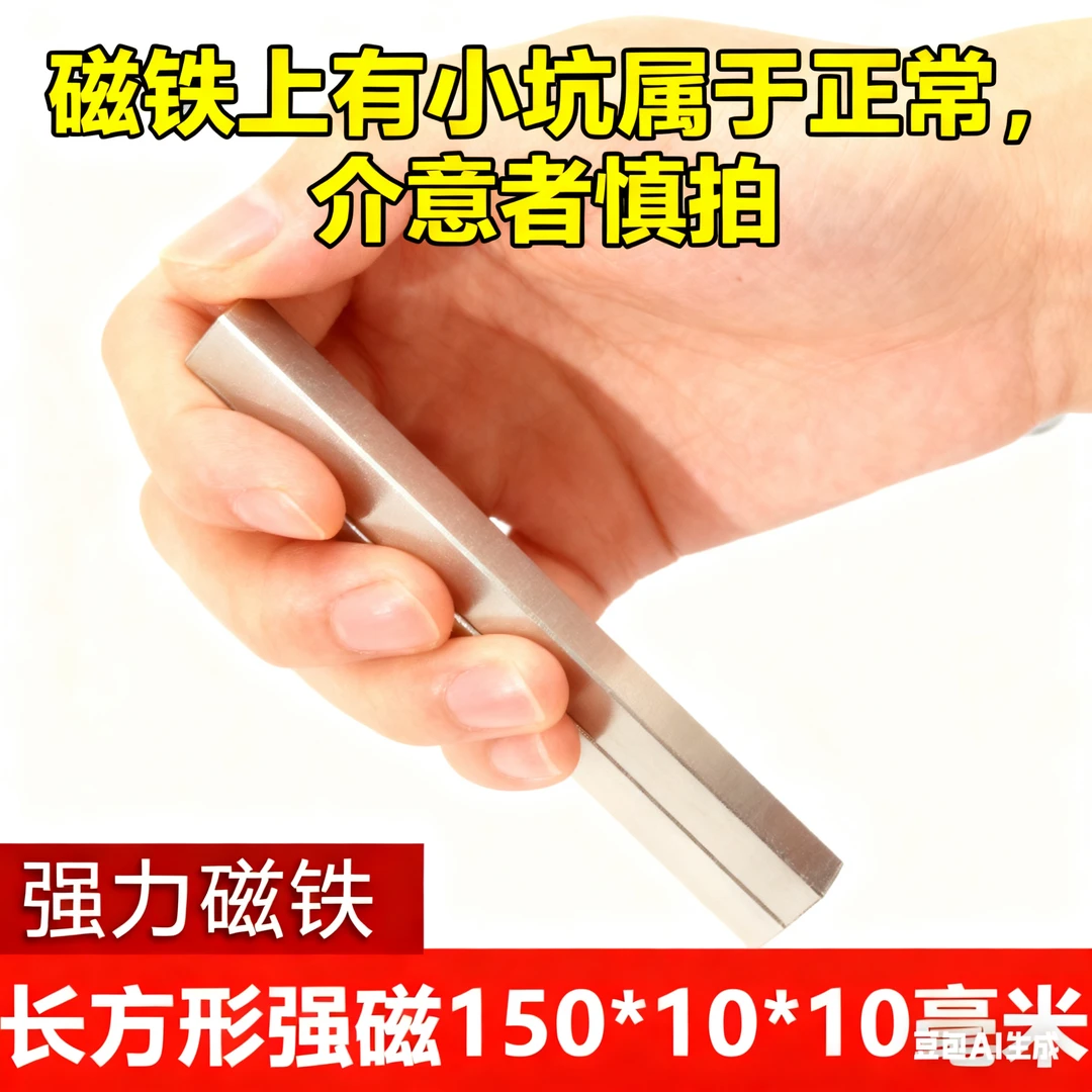 「介意表面者慎拍」美甲强磁长条磁铁