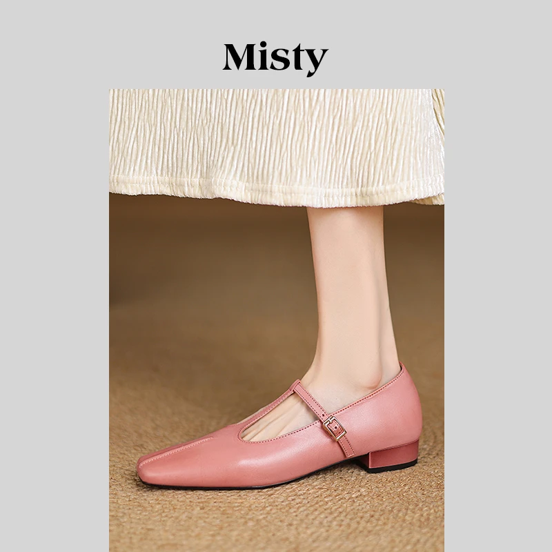 Misty 雾屿女鞋|3-5cm|春夏季真皮低跟时尚单鞋软底百搭