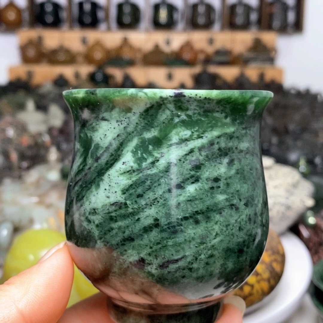 藏玉药王石福利款花瓶杯130cc
