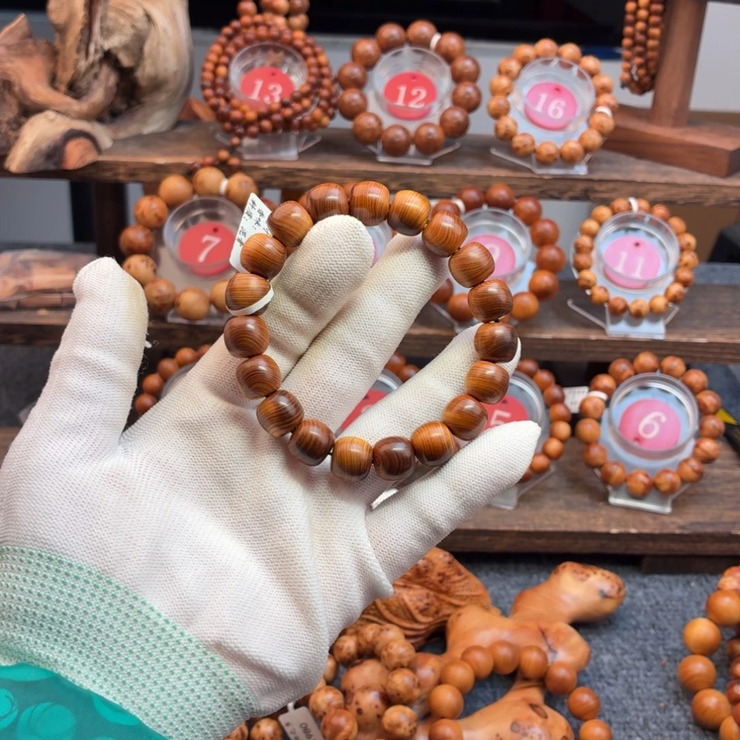 手串/手链柏木（崖柏）1112红油老型雷击蚕丝纹