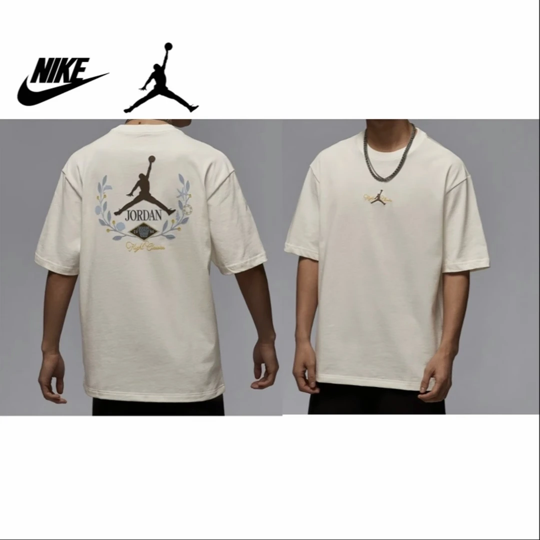 【耐克专属】NIKE耐克男子AS M J SS TEE针织无领短T恤IF0381-133