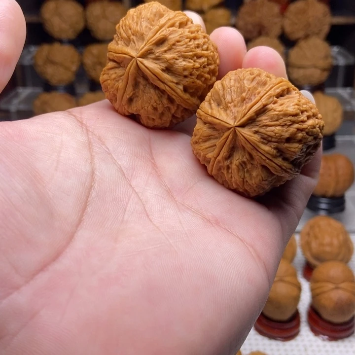 吊坠文玩核桃1密纹四棱