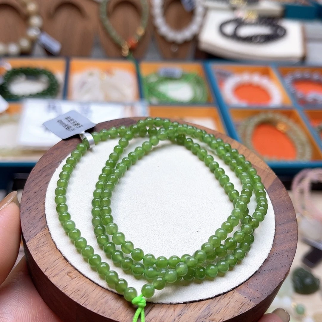 和田玉未镶嵌手串A29卡4