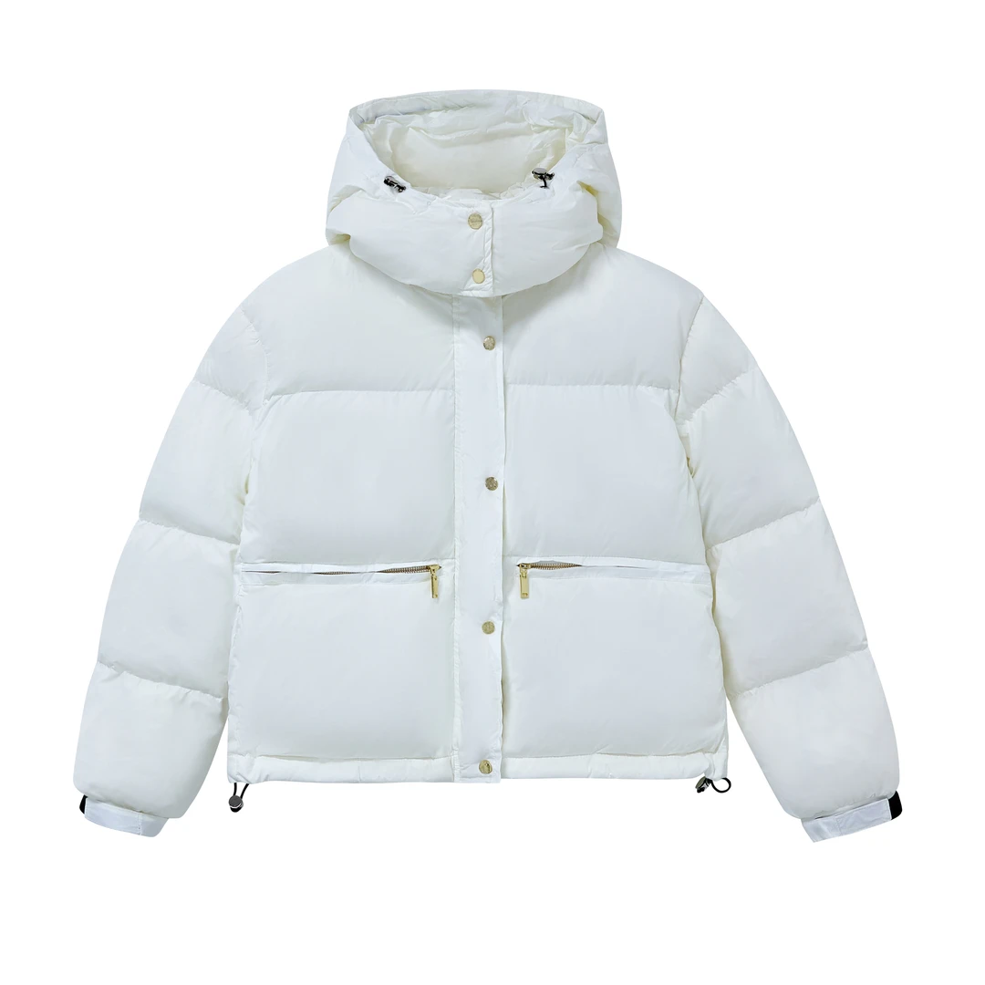 小富贵推荐-高奢加厚羽绒服2025女款冬季保暖连帽外套-5156