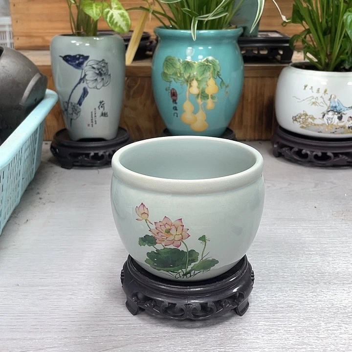 陶瓷花盆精美紫砂花盆