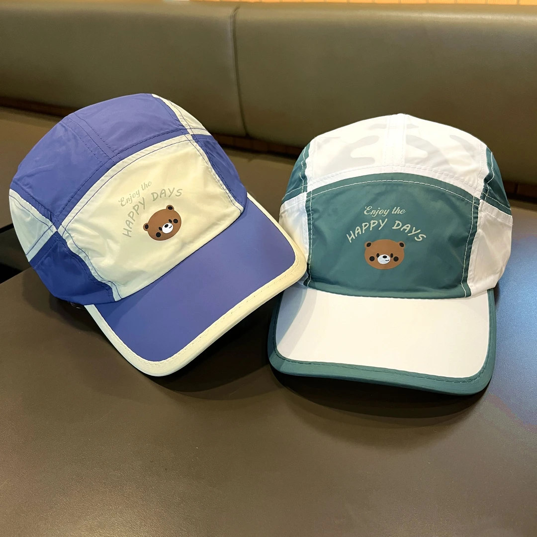 儿童防晒帽女童夏季薄款速干棒球帽女孩春季棒球帽春秋宝宝遮阳帽