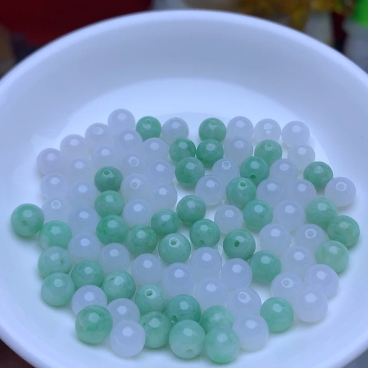 散珠翡翠卡7冰绿白10个