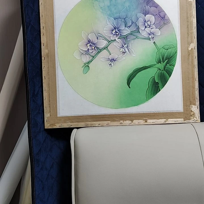 蝴蝶兰小品白描底稿