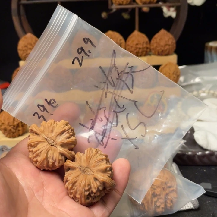 y***l把件文玩核桃白狮子