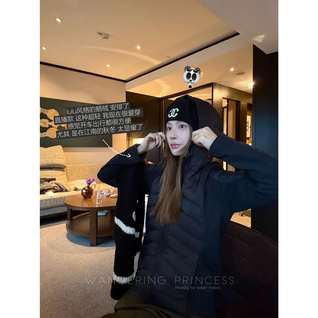 钱美西9/27新品 lu**同款黑科技轻户外连帽鹅绒服