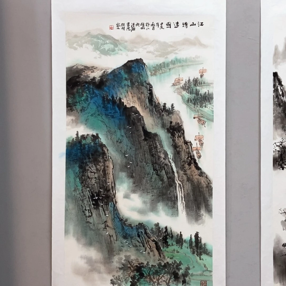 国画黄桂明三尺真人真品