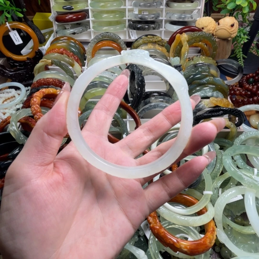 未镶嵌蛇纹石玉手镯