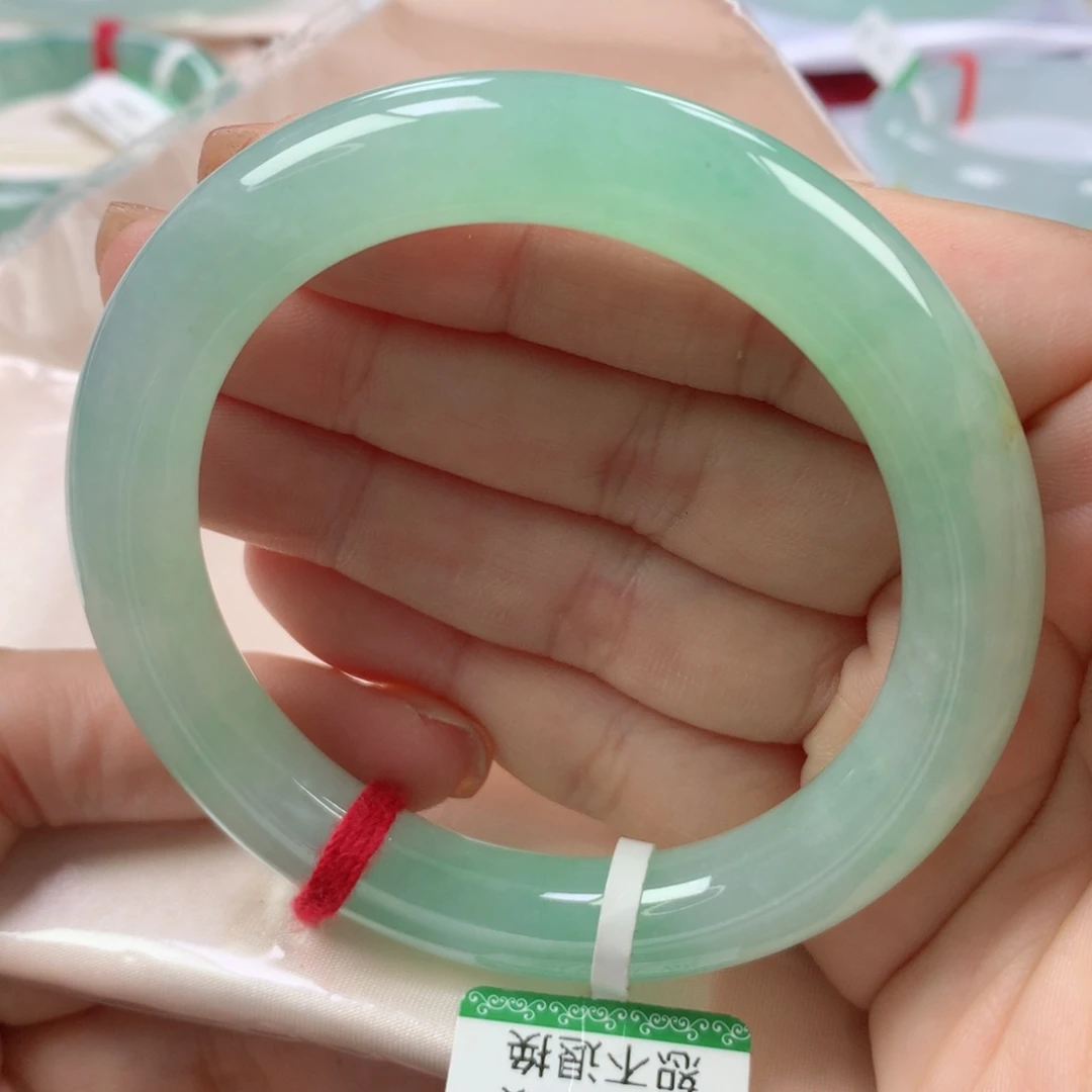 未镶嵌手镯翡翠缅甸天然翡翠5657圈
