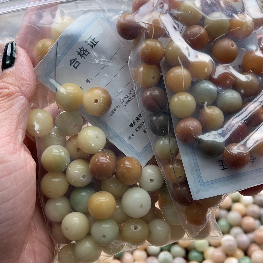 白玉菩提吊坠A/12mm/100颗