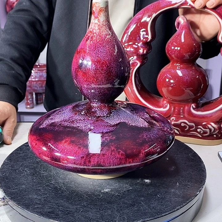 熵***心瓷片中国神垕精品钧瓷