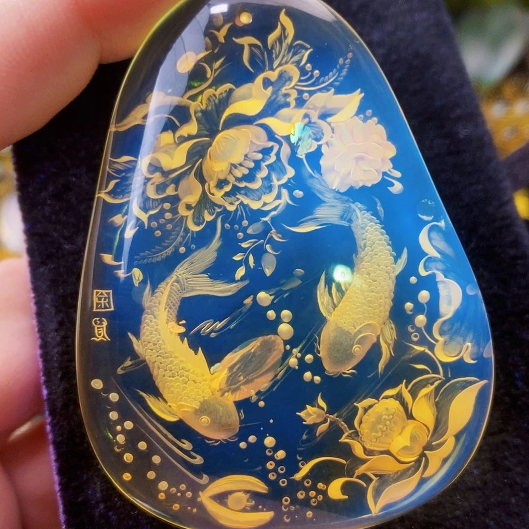 【闪购商品】琥珀（花珀）吊坠(不含链)未镶嵌