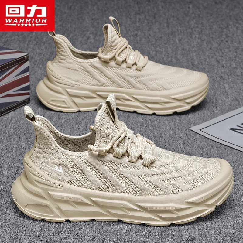 回力男鞋夏季透气2025新款飞织网面运动潮鞋男士百搭休闲跑步鞋子