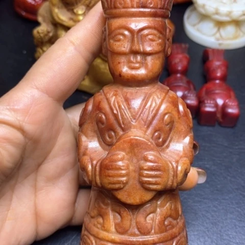 白玉菩提吊坠摆件