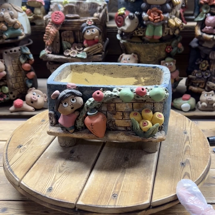 嘻哈多肉花盆百搭