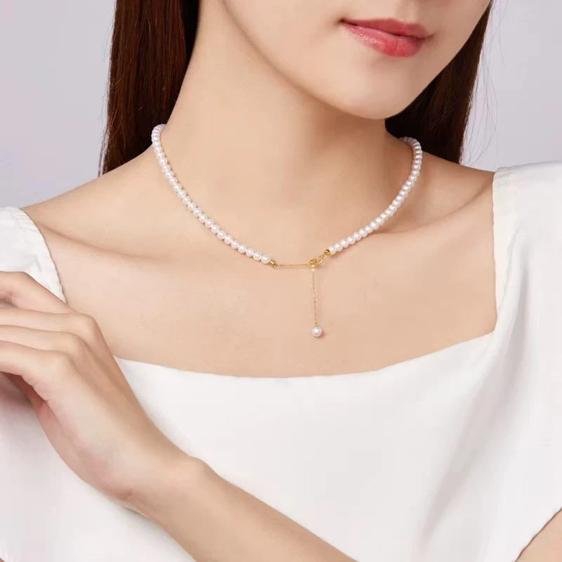 【小弋专属】极光白经典小米珠项链百搭仙女