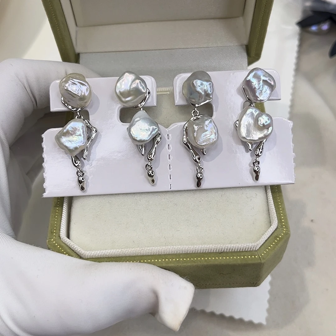 耳饰淡水珍珠合金