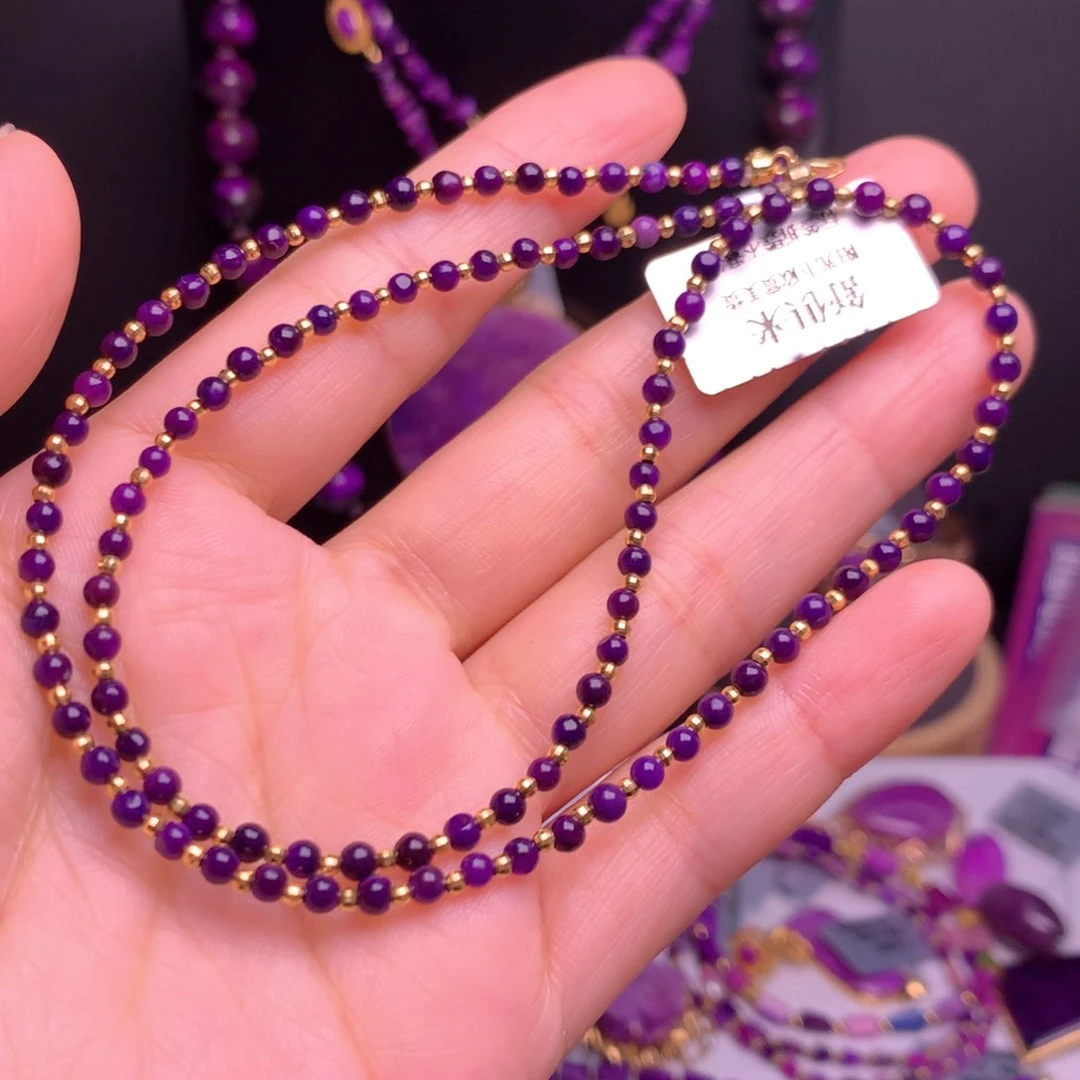 苏纪石（舒俱来）18K金镶嵌项链