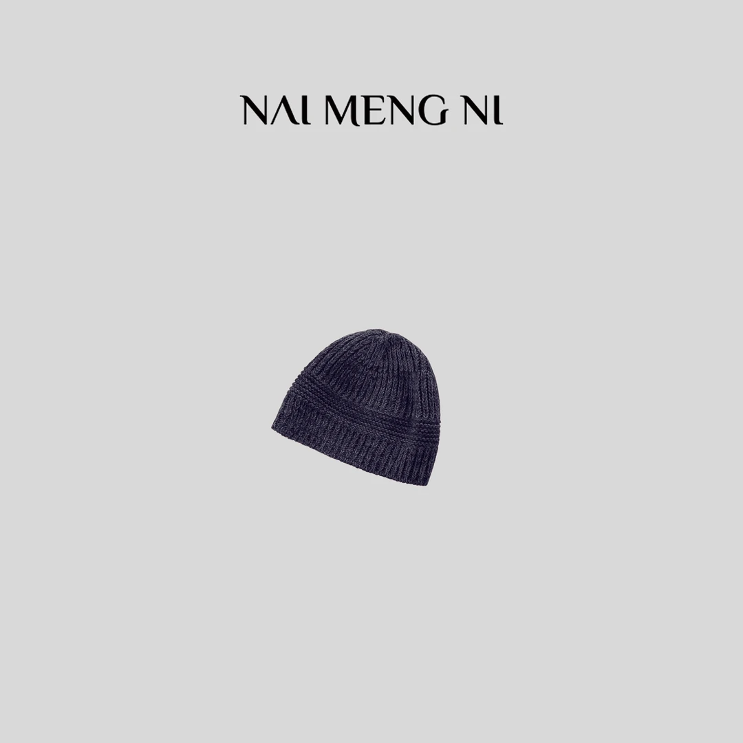 NMN王火火&港风时尚休闲纯色针织包头帽 28HH0020