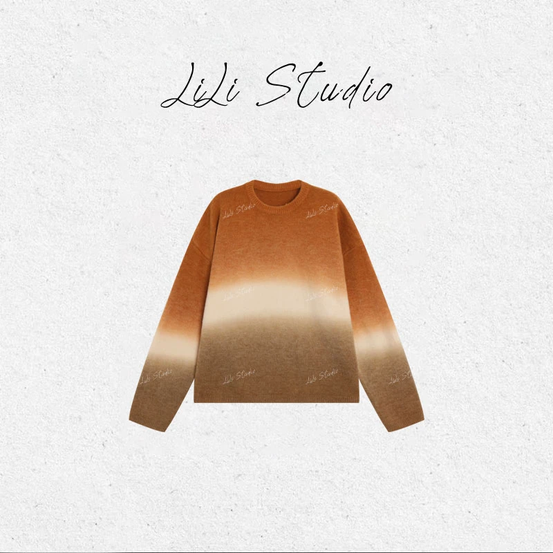 PCNY丨不理理「云影清梦」慵懒风渐变色百搭保暖针织衫