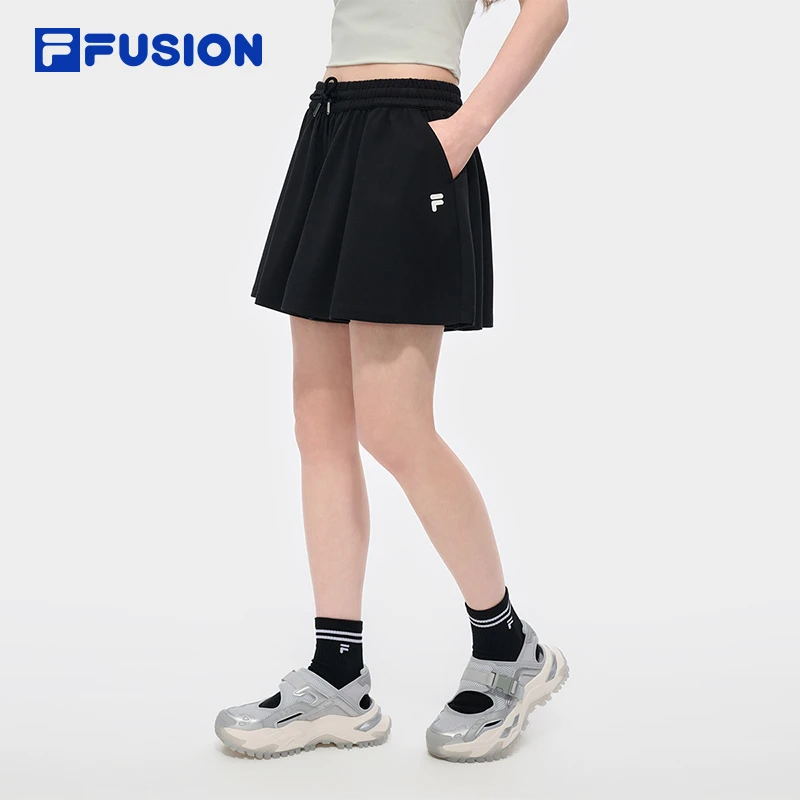 Fila/斐乐潮牌针织裙裤女款2025夏季新款时尚休闲宽松舒适短裤