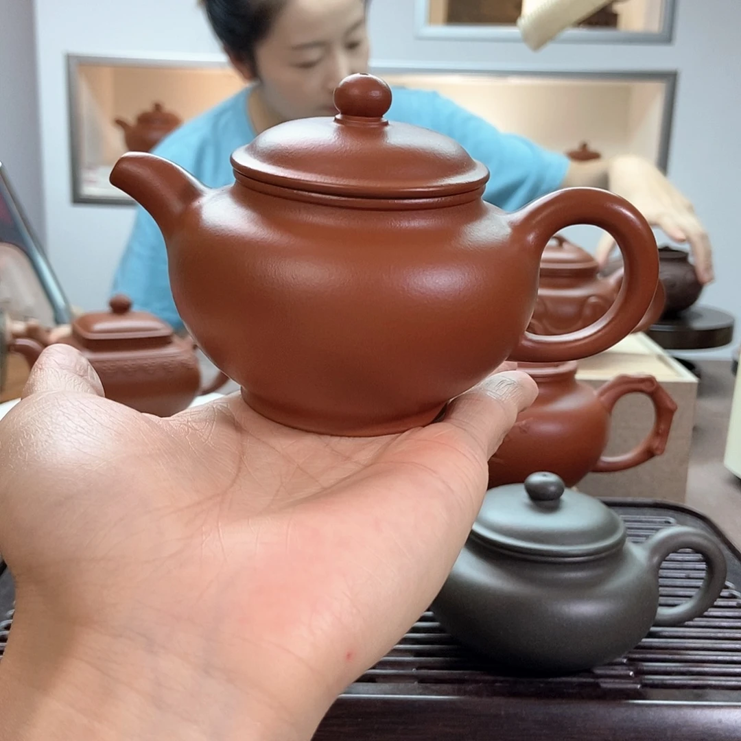 茶壶紫砂微瑕朱泥掇只
