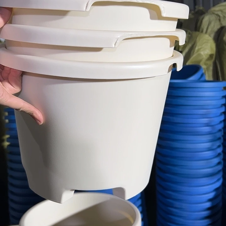 坏口米白圆球根32外径24高3个盆