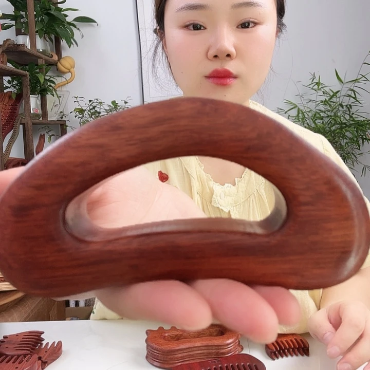 红檀木红檀木半圆微瑕