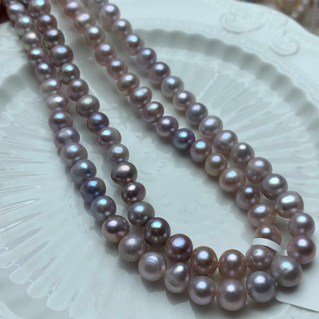 淡水珍珠7-8未镶嵌x27项链