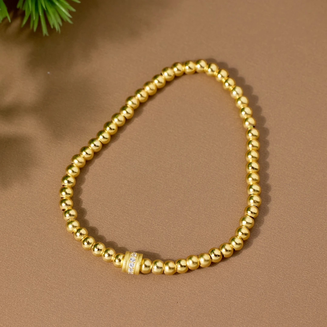 足银银制品 【歪歪】非遗好物分享足银光珠手串*XB-J0483