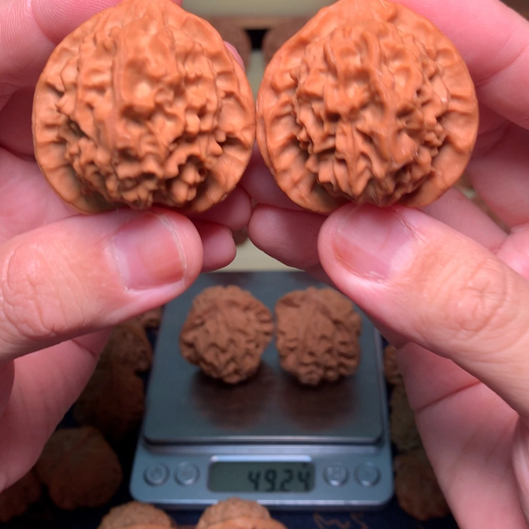 吊坠文玩核桃40龙鳞纹狮子头全品