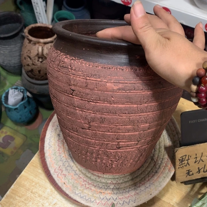 【闪购商品】粗糙盆有孔高20口19