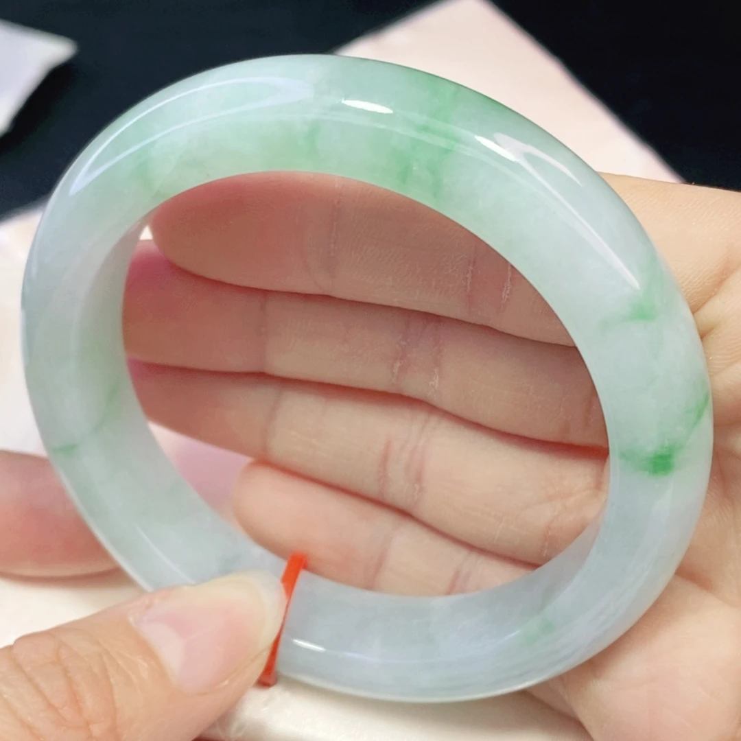 未镶嵌手镯翡翠58.7正圈