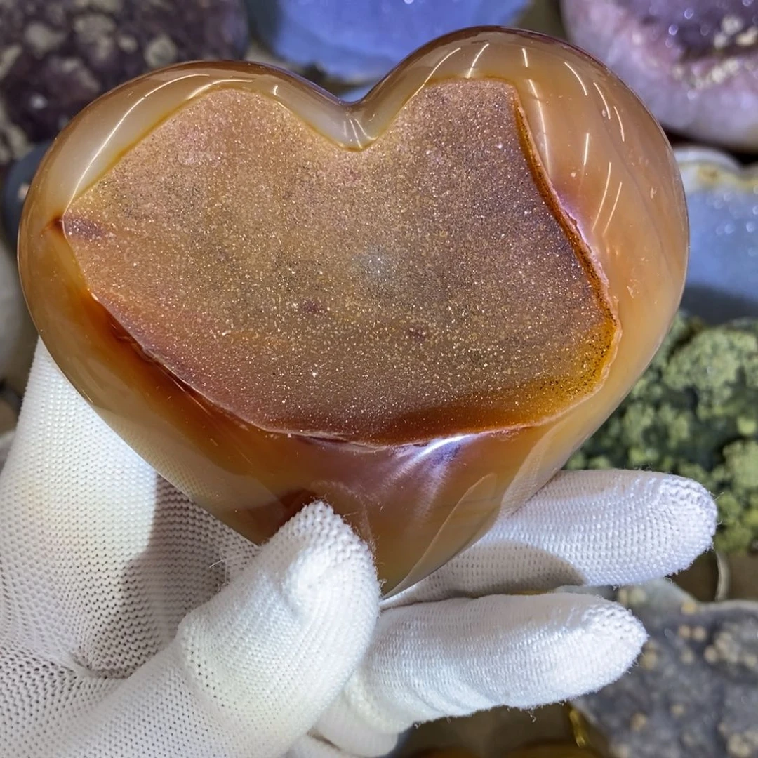 水晶红色爱心未镶嵌